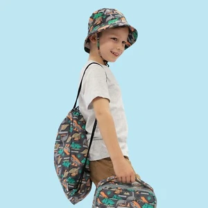 Out & About Dino Skate Drawstring Bag by Splosh - Imagen 1 de 5
