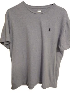 Camiseta Polo Ralph Lauren Para Hombre Talla Mediana Manga Corta Gris Sólido Con Logo. - Imagen 1 de 3