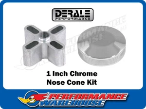 Derale Chrome Nose Cone Kit 1 Inch 32510 - Picture 1 of 2
