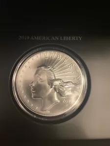 2019 American Liberty High Relief Silver Medal ( 2.5 troy oz. ) 99.9% silver - Picture 1 of 5