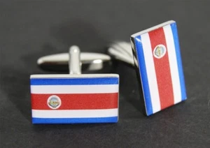 Manschettenknöpfe Flagge Costa Rica - 18 x 12 mm - Picture 1 of 1