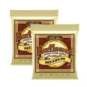 2002 Ernie Ball Earthwood 80/20 Bronze Medium 13-56 Acoustic Strings 2 SETS - Picture 1 of 9