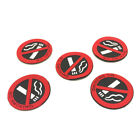 1/5pcs No Smoking Car Stickers Styling Round Red Sign Vinyl Sticker Use for  H❤W