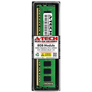 8GB DDR3 2Rx8 PC3-14900E ECC UDIMM HP 733736-001 Equivalent Server Memory RAM 1x - Picture 1 of 7