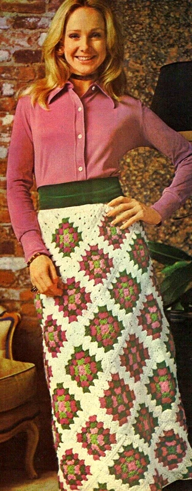 Falda/Ropa/Patrón Crochet RARA/BONITA de Abuela SOLO INSTRUCCIONES Foto 1 de 1