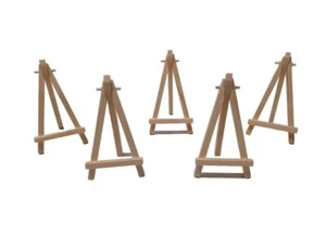 10 Mini wooden easel - 15cm High x 8cm Wide. (NATURAL) - Picture 1 of 7