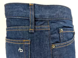 Pantalones de mezclilla RAG & BONE para hombre ajustados crudos azules lavados talla W 33 L 32 $250 nuevos sin etiquetas * - Imagen 1 de 12