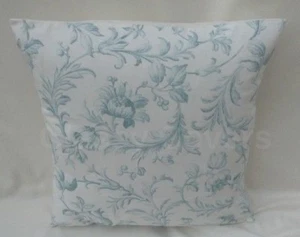 Laura Ashley Cushion Cover IRONWORKS SCROLL Duck Egg All Sizes Buy 1 get 1 FREE - Picture 1 of 2