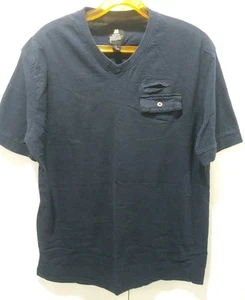 PJ Mark Herren T-Shirt V-Ausschnitt Gr. XL Navy Tasche Freizeit Baumwolle TOP  - Bild 1 von 5