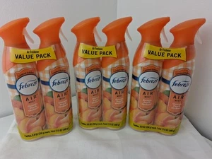 6 Febreze Air GEORGIA PEACH ORCHARD Non-Aerosol Room Spray Air Freshener 8.8 oz - Picture 1 of 3