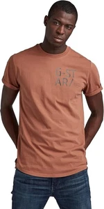 T-shirt uomo G Star Raw Hyde marrone ciglia XXL / 2XL - Foto 1 di 6