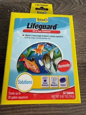 Tetra Lifeguard All-in-One-Treatment Tablet Fish Medication 32 tablets EXP 02/27 - Image 1 of 3