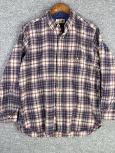 Lobo By Pendleton Flannel Shirt Men's L Plaid 100% Virgin Wool Peppy Workwear - Picture 1 of 7