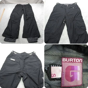 Burton Snow Pants Womens Small Black Ski Snowboard Insulated Cargo Pockets 29x29 - Picture 1 of 16