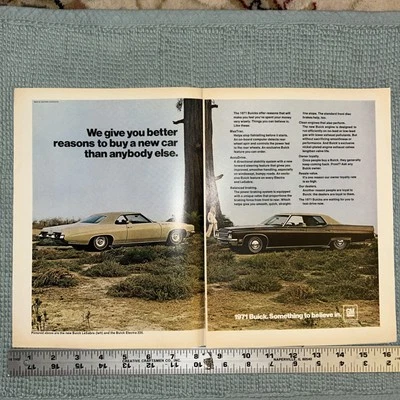 1971 Buick Lesabre And Electra 225 Print Advertisement - Image 1 of 3