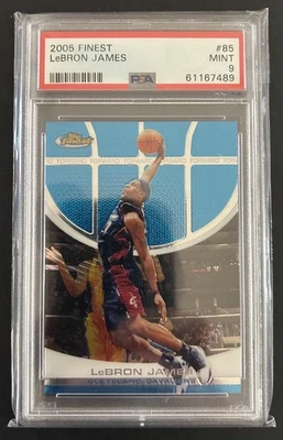 2005 Finest #85 Lebron James PSA 9 MINT - Image 1 of 2