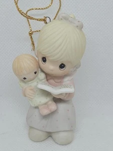 Figura adorno Precious Moments niña cuéntame la historia de Jesús 1983 - Imagen 1 de 5