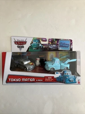 Disney Pixar Cars Toon Tokyo Mater 3-Pack Manji Teki Nice!! - Image 1 of 4