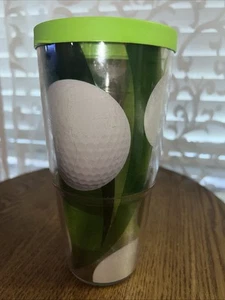 Tervis Becher mit grünem Reisedeckel GOLF NOW Marke BRANDNEU 16 Unzen HERGESTELLT IN USA - Bild 1 von 8