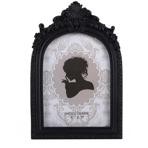 Vintage Bilderrahmen 5x7 Schwarz Gothic Bilderrahmen Tischplatte und Wandhalterung... - Bild 1 von 7