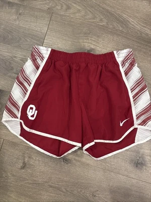 Oklahoma Sooners Shorts Women's Size Medium Crimson NCAA Football Nike Dri Fit - Image 1 of 4
