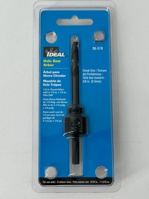 Eje redondo ideal 36-570, 1/4 pulgada para sierras perforadoras de 9/16 pulgadas - 1-3/16 pulgadas Foto 1 de 3