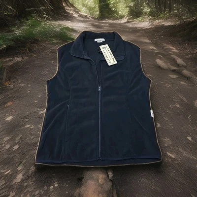 Colorado Timberline NWT Fleece Vest Mens Size XL Full Zip Black  - Image 1 of 4