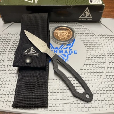 Lone Wolf/Benchmade 40034 Hardaway скелет фиксированное лезвие шеи ножны-США - Изображение 1 из 4