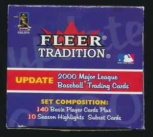 2000 Fleer TRADITION *UPDATE* -Set (150) w/ JOHAN SANTANA RC, MARK BUEHRLE RC - Picture 1 of 2