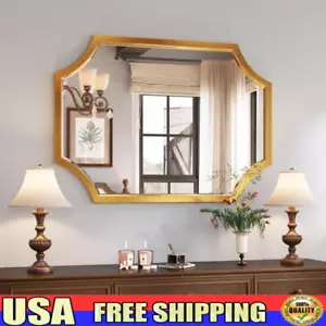 Beveled Scalloped Decorative Wall Mirror Bathroom Living Room Bedroom Entryway - Picture 1 of 5