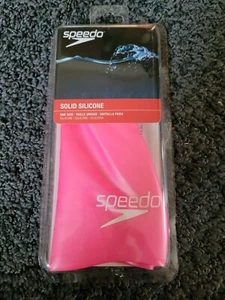 Gorra de baño elastomérica silicona sólida Speedo, talla única para adultos - ROSA - Imagen 1 de 6