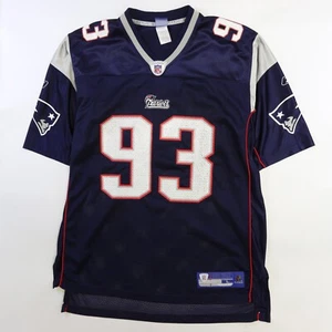 Maglia Vintage New England Patriots Richard Seymour Reebok Taglia Large NFL - Foto 1 di 12