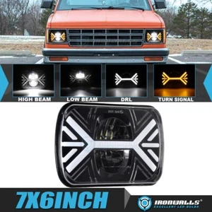 For Chevrolet C10 C20 C30 K10 1PCS 7x6" INCH LED Headlight Hi/Lo Beam DRL Turn - Picture 1 of 12