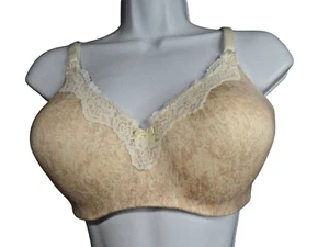 Maidenform Comfort Devotion Lace Floral Print Padded Women Push-Up Bra Size 38D - Picture 1 of 8