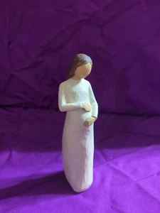 Figura alta Willow Tree "Cherish" futura madre embarazada Demdaco 2002 - Imagen 1 de 7