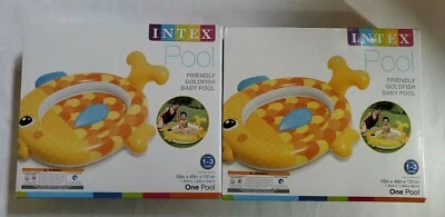 2 Intex Pool Friendly Goldfish Baby Pool 55" X 49" X 13.5" Inflatable 57111EP - Image 1 of 4