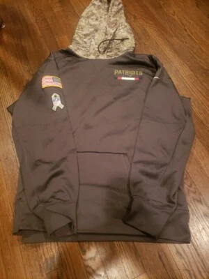 Moletom com capuz masculino Nike NFL Salute To Service England Patriots camuflado em campo XXL - Imagem 1 de 4