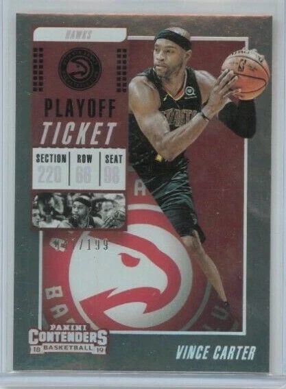 2018-19 Panini Contenders Vince Carter Playoff Ticket #'ed 047/199 - Image 1 of 1