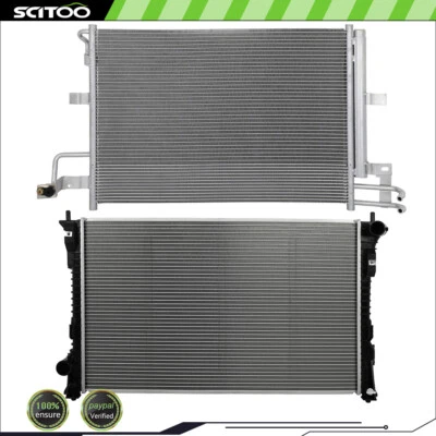Radiator and A/C Condenser Kit Fits 2016 2017-2019 Ford Explorer 4-Door 3.5L V6 - Image 1 of 4