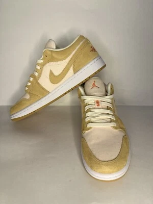 Talla 10.5 Mujer/9 M - Air Jordan 1 SE Cordel Bajo Naranja DH7820-700 ¡Envío Rápido! Foto 1 de 4