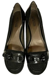 Kenneth Cole Size 7 Reaction Ace Obsession Flats Little To No Wear 1” Heel - Picture 1 of 3