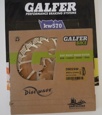 Galfer - Disco MTB Shark 180/203/223Mm - 7"/8"/9" X 2,0Mm DB023W DB027W - Imagen 1 de 4