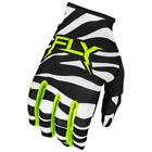 Fly 2024 Adult Lite Uncaged Mx Gloves Black/White/Neon Green Motocross Off-Road