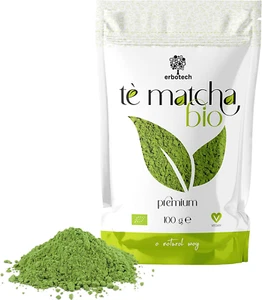 Tè Matcha BIO, the Verde Giapponese Biologico in Polvere, Busta Da 100G, Multivi