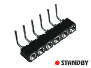 10pcs 399-93-106-10-003 PRECI-DIP Socket SIL 6 way STRIP TURNED PIN Pitch 2,54mm - Imagen 1 de 2