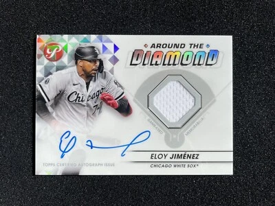 2023 Topps Pristine Eloy Jimenez Around The Diamond Relic Auto Game Used - Image 1 of 2
