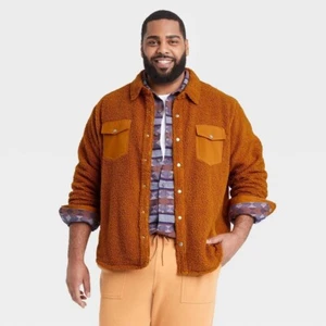 Goodfellow & Co  Men's Big & Tall Sherpa Shirt Relaxed Fit Jacket, Size 2XL TALL - Picture 1 of 3
