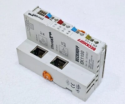 Beckhoff EK1100 Ethercat Coupleur 2-CHANNEL Ethernet Interface Terminal Module - Image 1 of 4