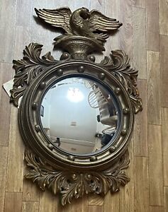 Antique Turner Federal Gold Guilted Eagle Mirror  NICE