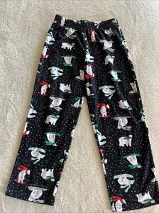 Pigiama Carters Ragazzo Nero Bianco Orsi Polari Rosso Verde Sciarpe Pile Pantaloni 7 - Foto 1 di 6